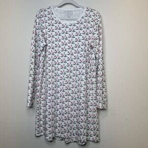 Lila And Hayes ANN WOMEN'S LONGSLEEVE NIGHTGOWN - MERRY LITTLE COCKTAILS Sz‎ S